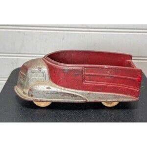 Vintage 1930's Sun Rubber Co Art Deco Streamline Delivery Truck Large 6"